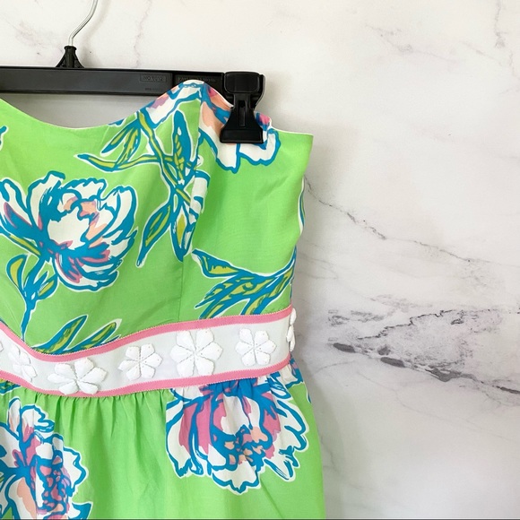 Lilly Pulitzer Langley Dress Strapless Tossed Print Size 4 48322 - Picture 3 of 9